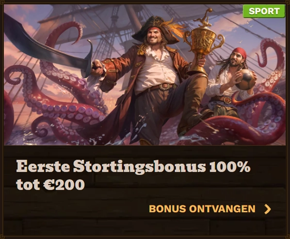 Fat Pirate Casino 100% first deposit bonus up to €200