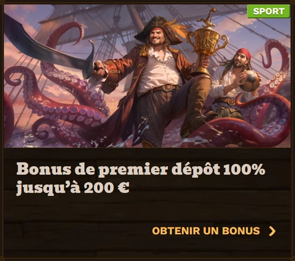 Fat Pirate Casino 100% first deposit bonus up to €200
